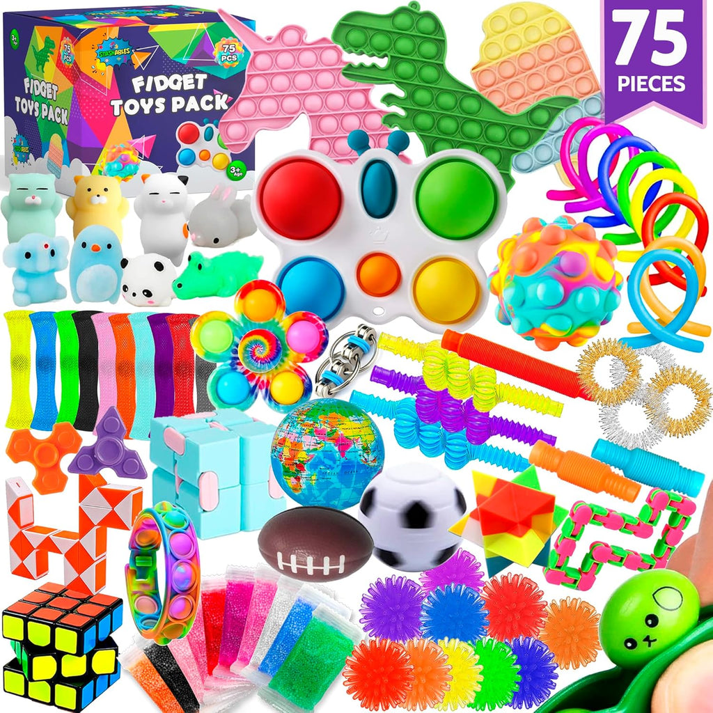 75-Piece Fidget Toy Pack for Kids