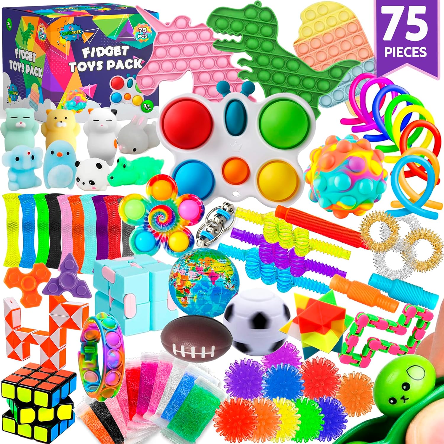75-Piece Fidget Toy Pack for Kids