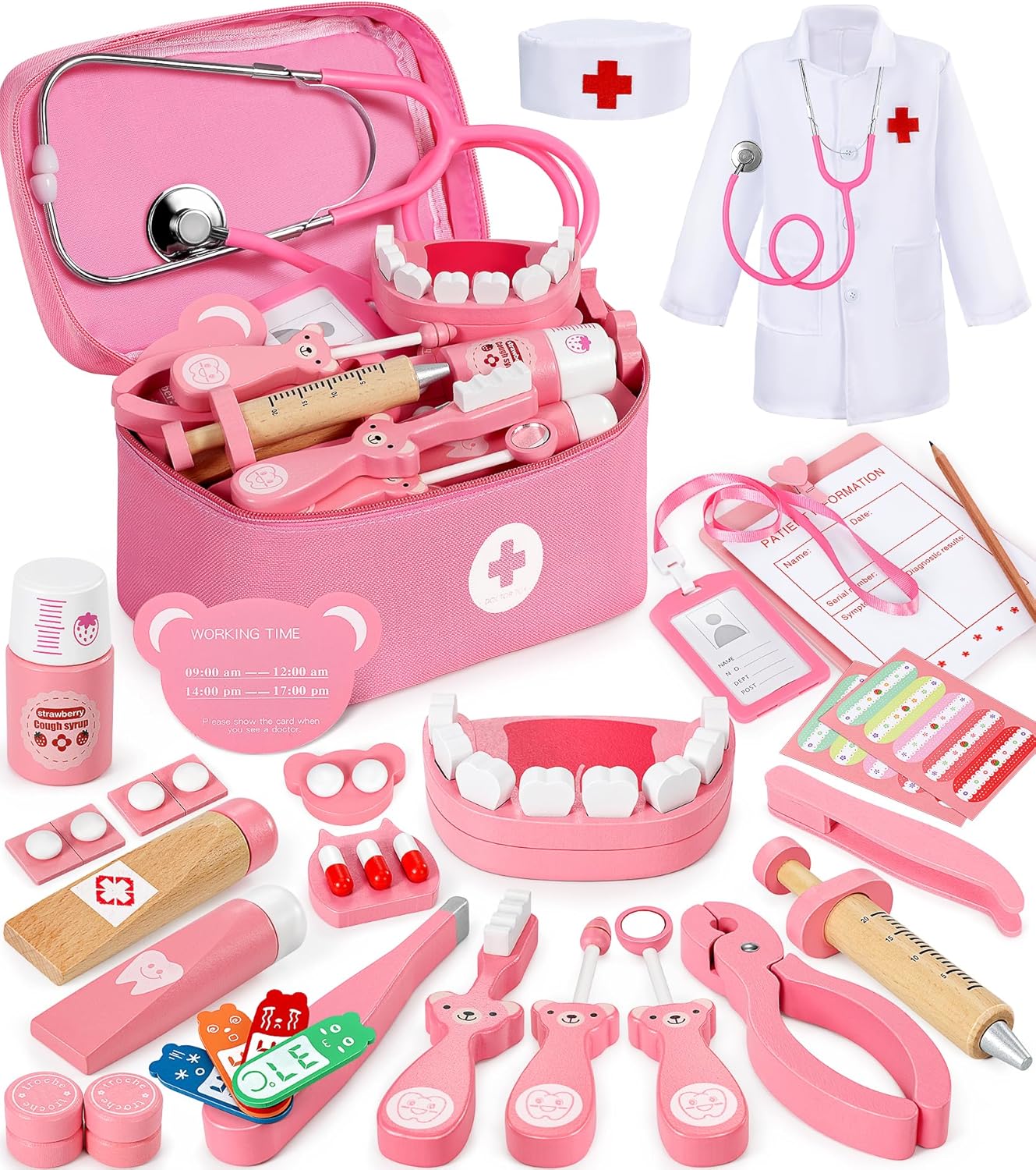 Kids Doctor Playset 40-Piece Medical Set