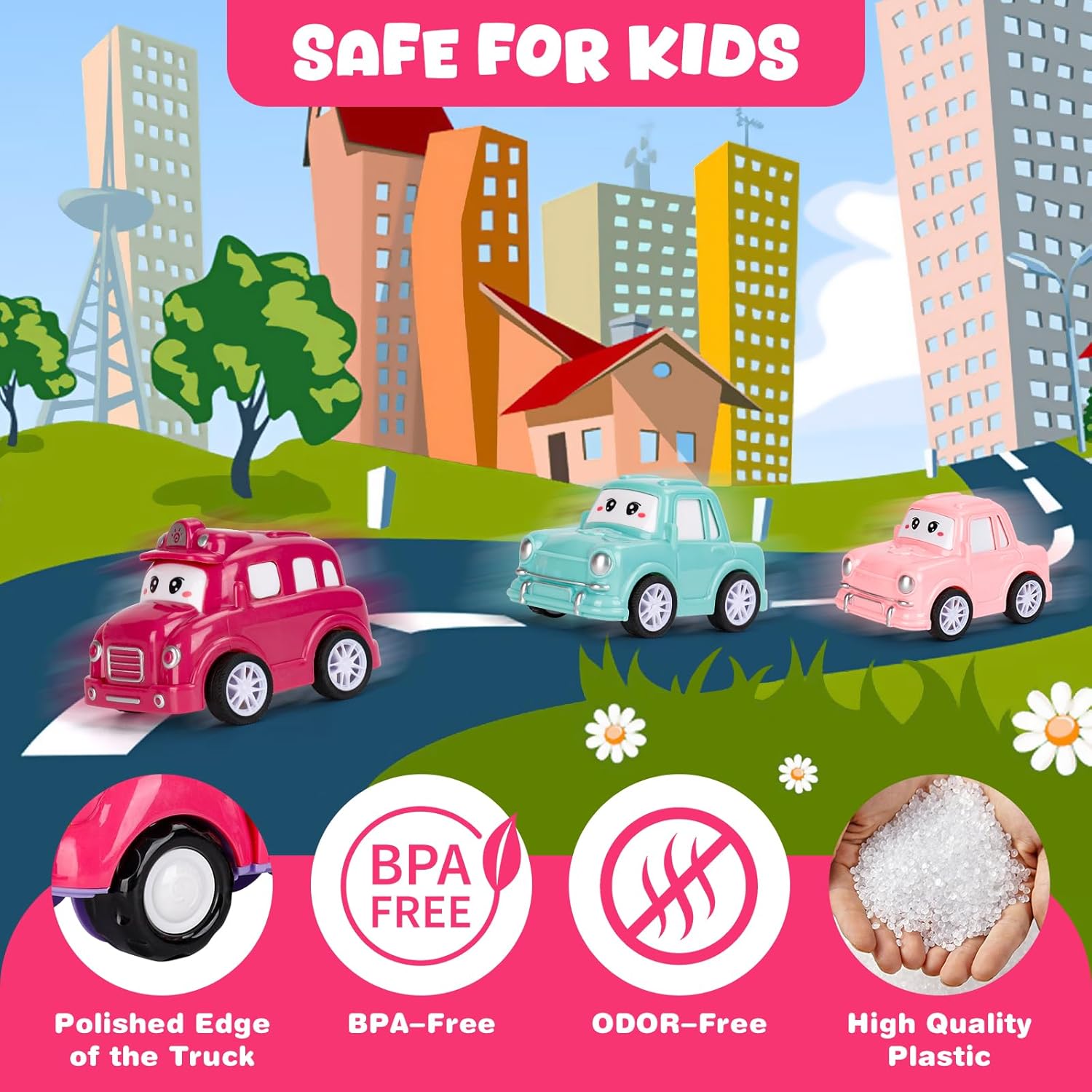 7-in-1 Car Carrier Toy Truck for Toddlers