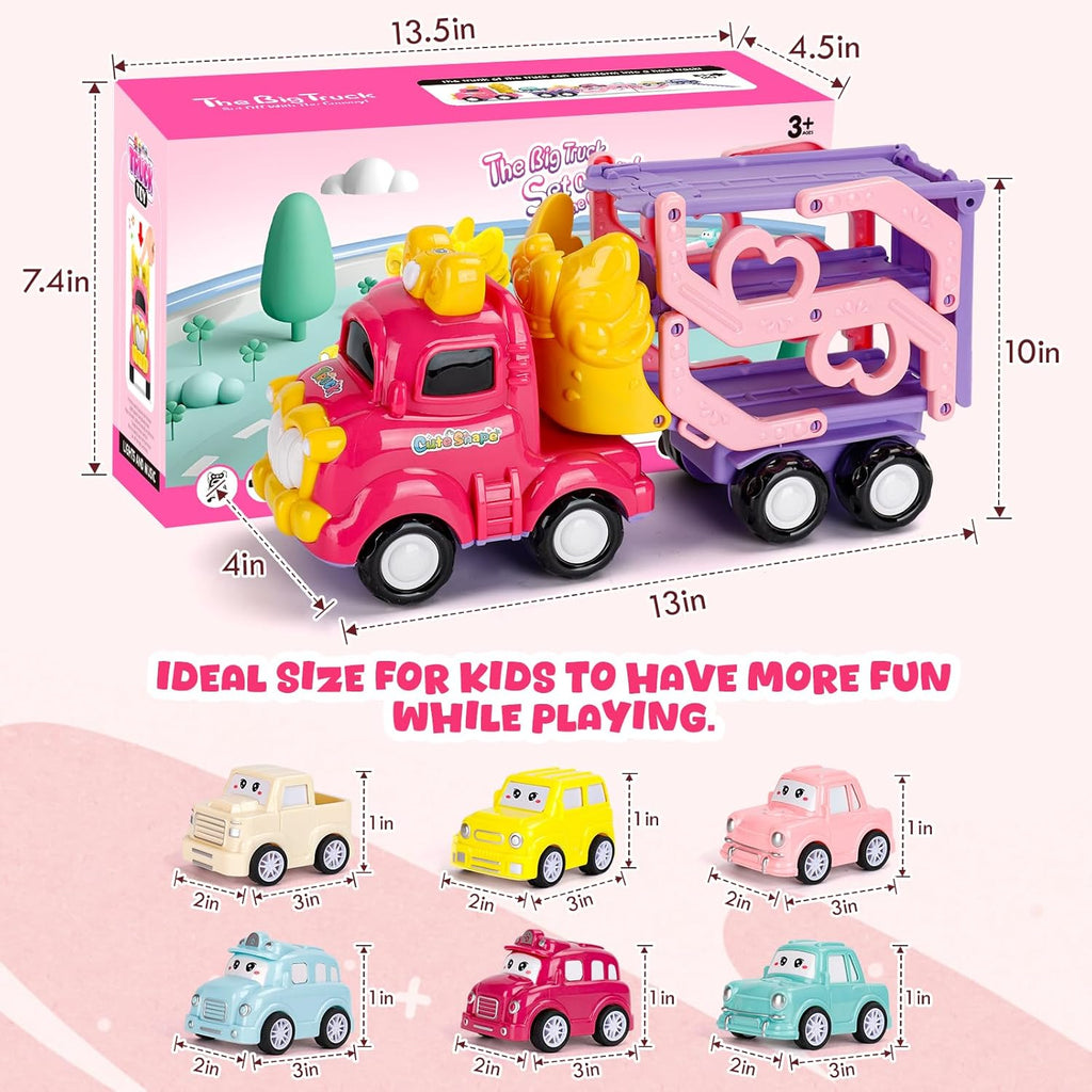 7-in-1 Car Carrier Toy Truck for Toddlers